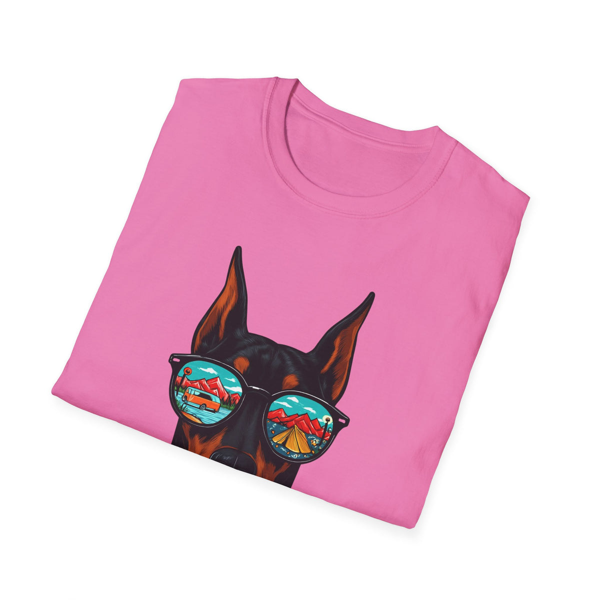 Doberman with Sunglasses T-Shirt | Doberman Art, Summer Vibes