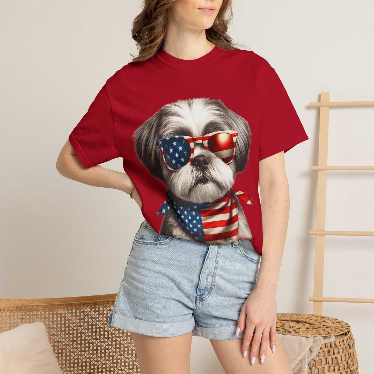 4th of July Dog Breed Shirt T-shirt | Patriotic American Flag Dog Tee