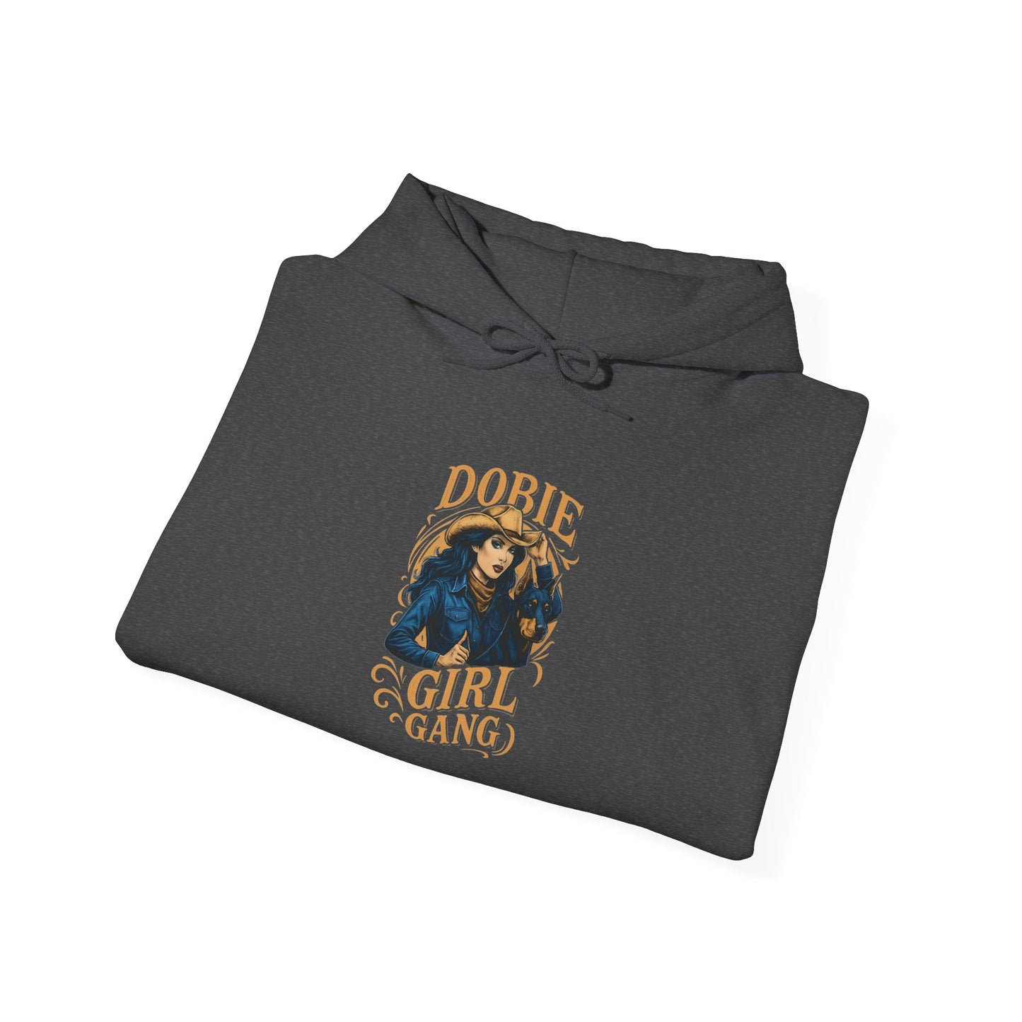 Doberman Girl Gang Hoodie – Cute Dobie Dog Graphic Pullover for Dog Lovers