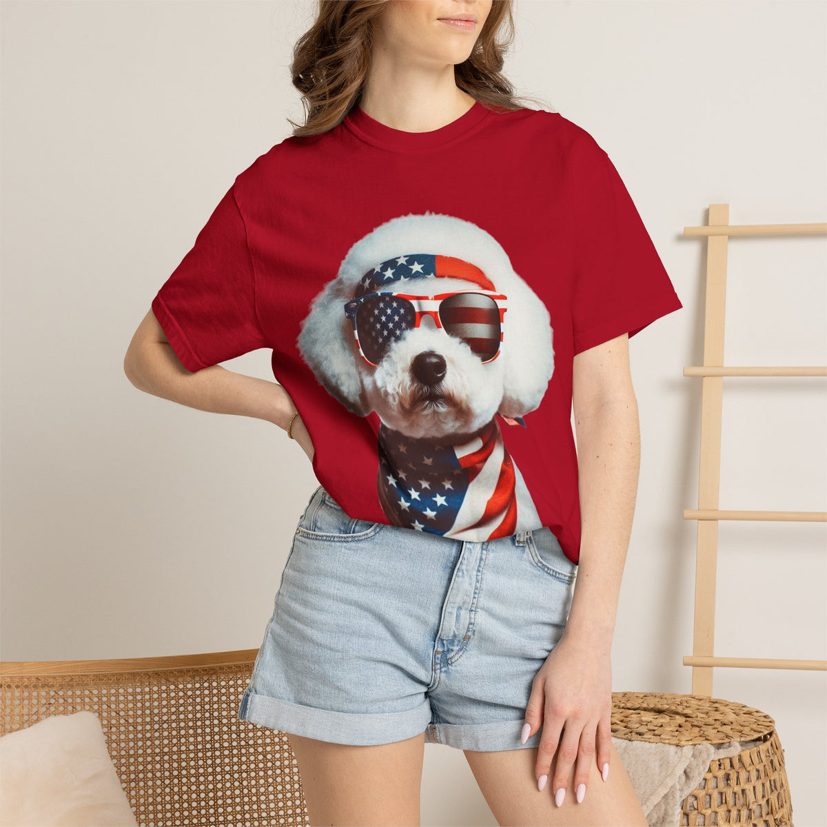 4th of July Dog Breed Shirt T-shirt | Patriotic American Flag Dog Tee
