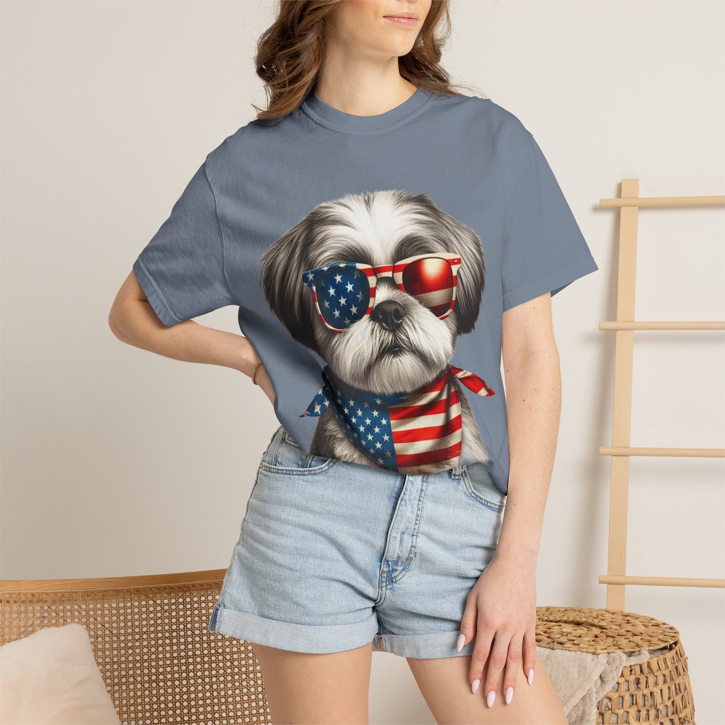 4th of July Dog Breed Shirt T-shirt | Patriotic American Flag Dog Tee