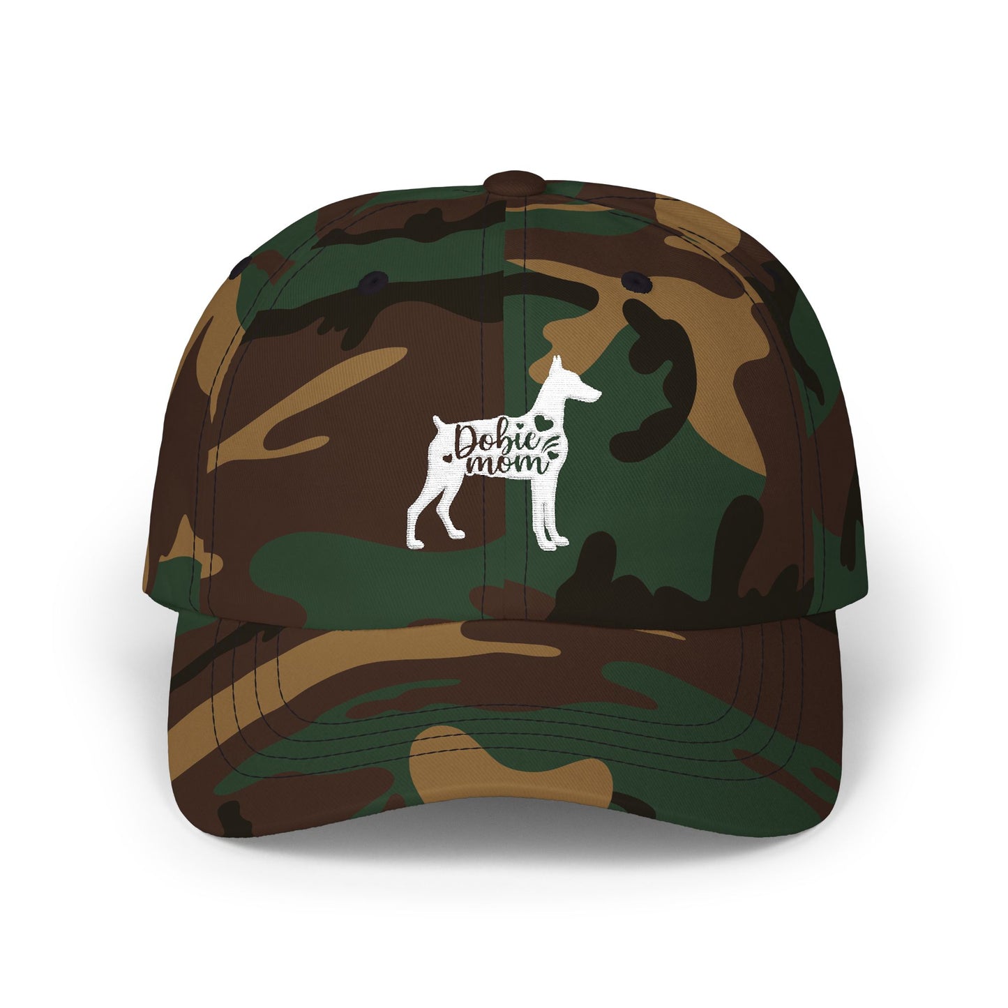 Doberman Mom Embroidered Hat — Classic Cap for Dog Moms