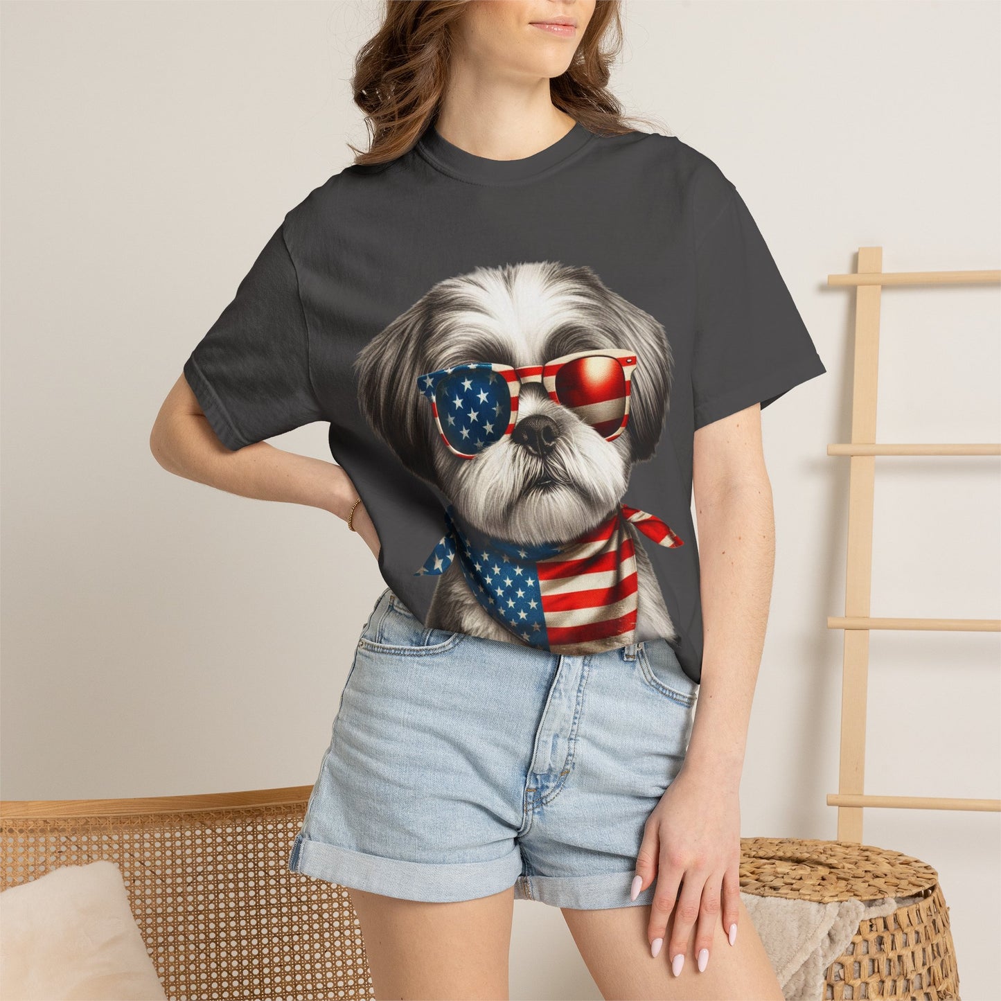 4th of July Dog Breed Shirt T-shirt | Patriotic American Flag Dog Tee
