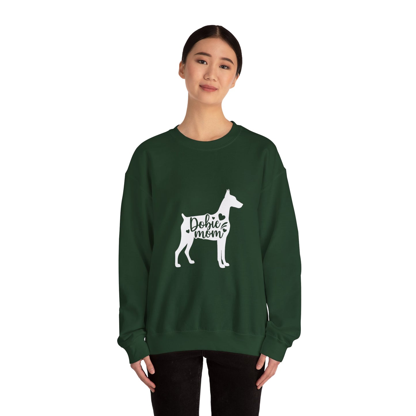 Doberman Mom Sweatshirt — Doberman Lover Crewneck for Dog Moms
