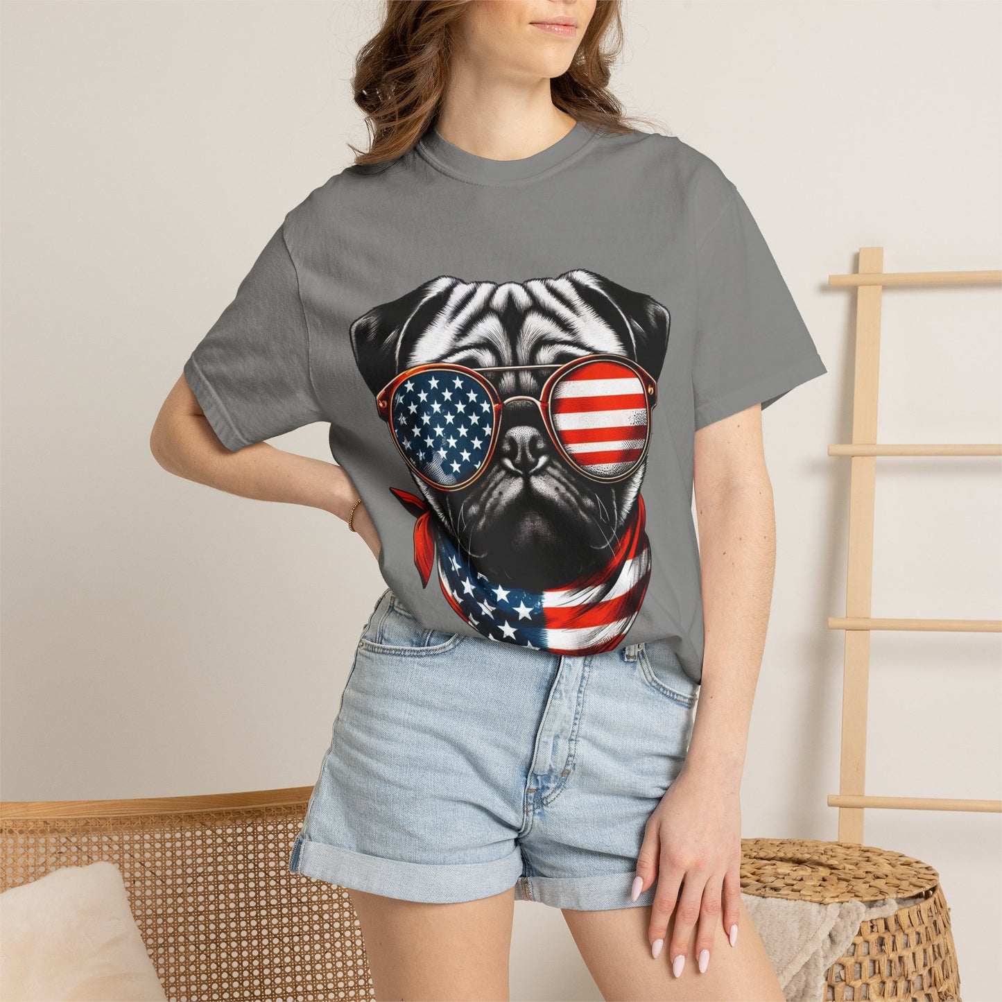 4th of July Dog Breed Shirt T-shirt | Patriotic American Flag Dog Tee