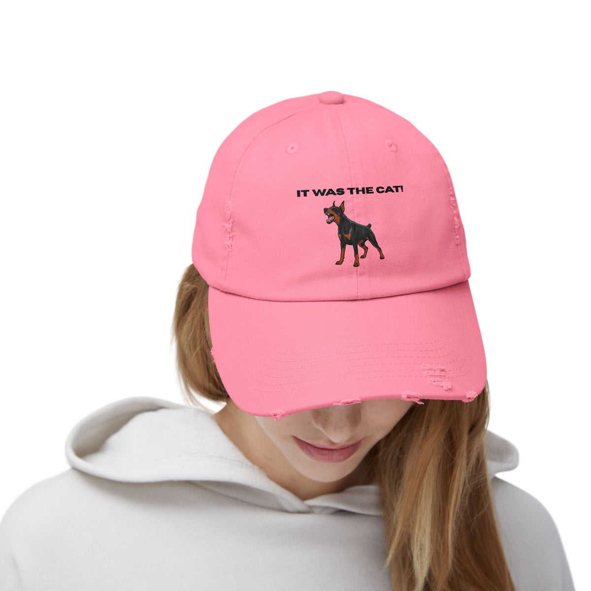 It was the Cat! | Distressed Baseball Hat