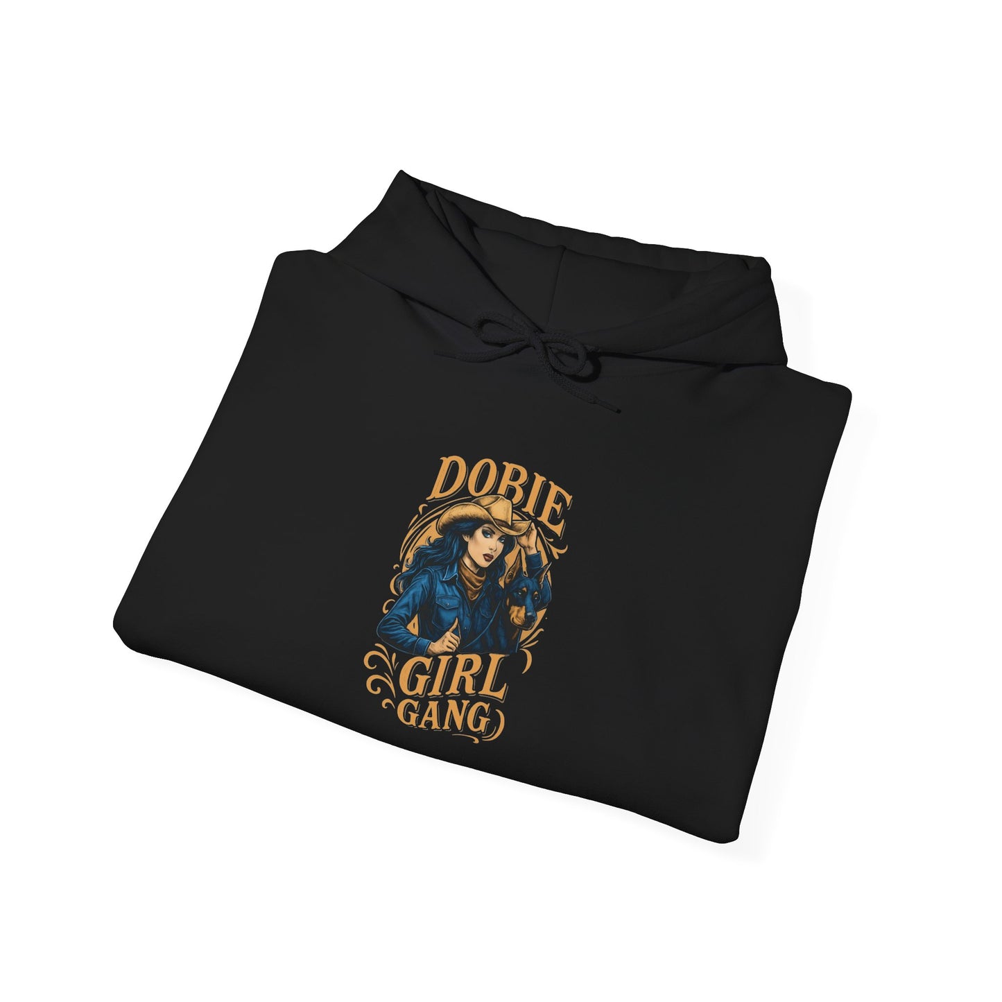 Doberman Girl Gang Hoodie – Cute Dobie Dog Graphic Pullover for Dog Lovers