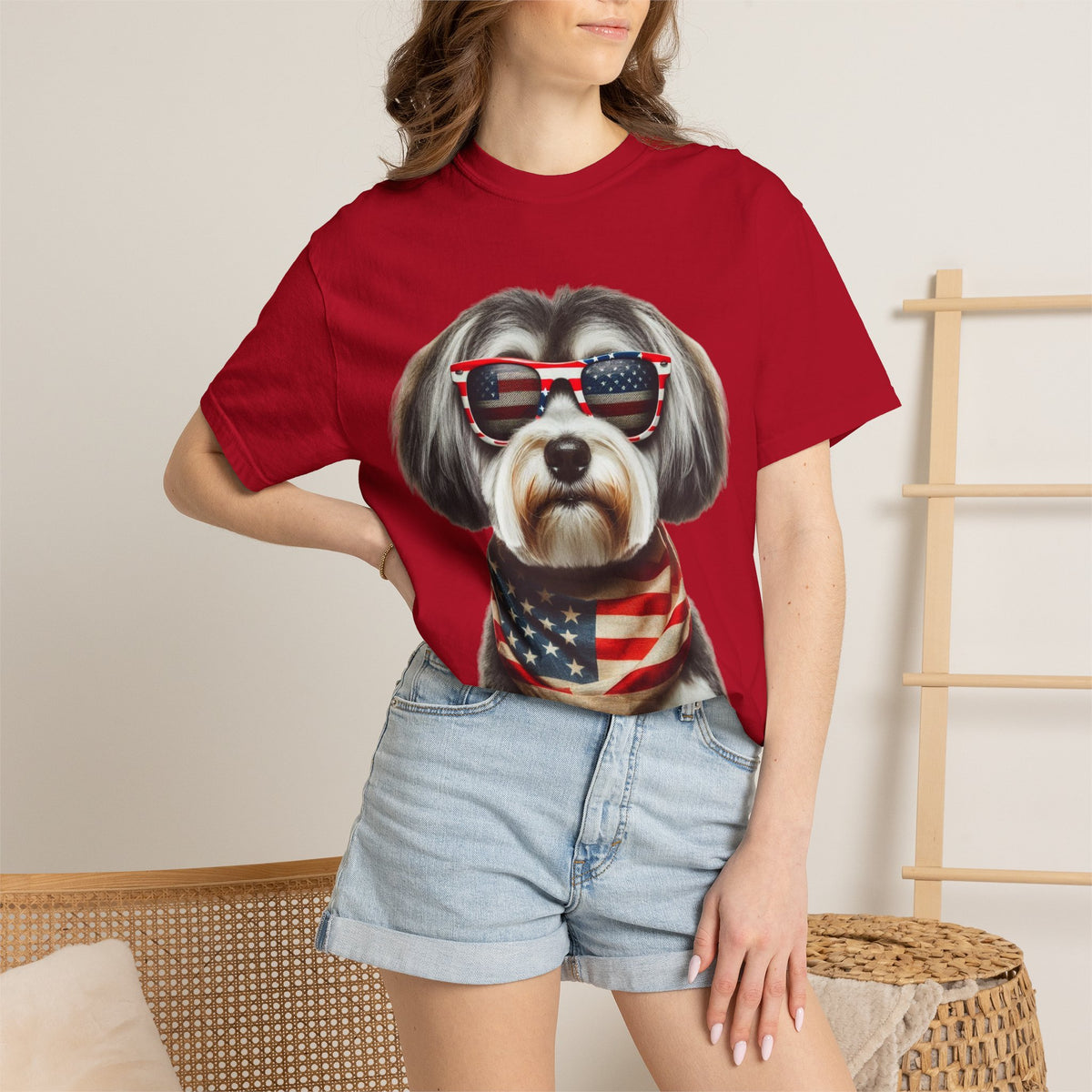 4th of July Dog Breed Shirt T-shirt | Patriotic American Flag Dog Tee