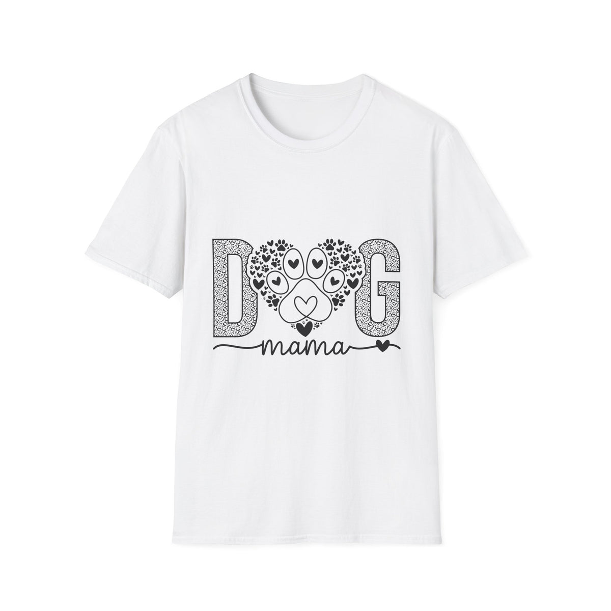 Dog Mama heart paw graphic T-Shirt | Pet lover tee