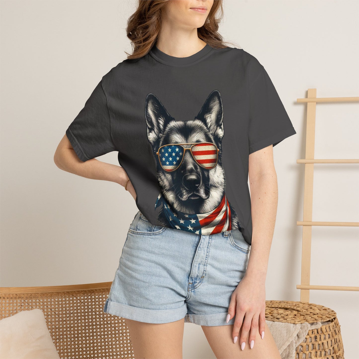 4th of July Dog Breed Shirt T-shirt | Patriotic American Flag Dog Tee