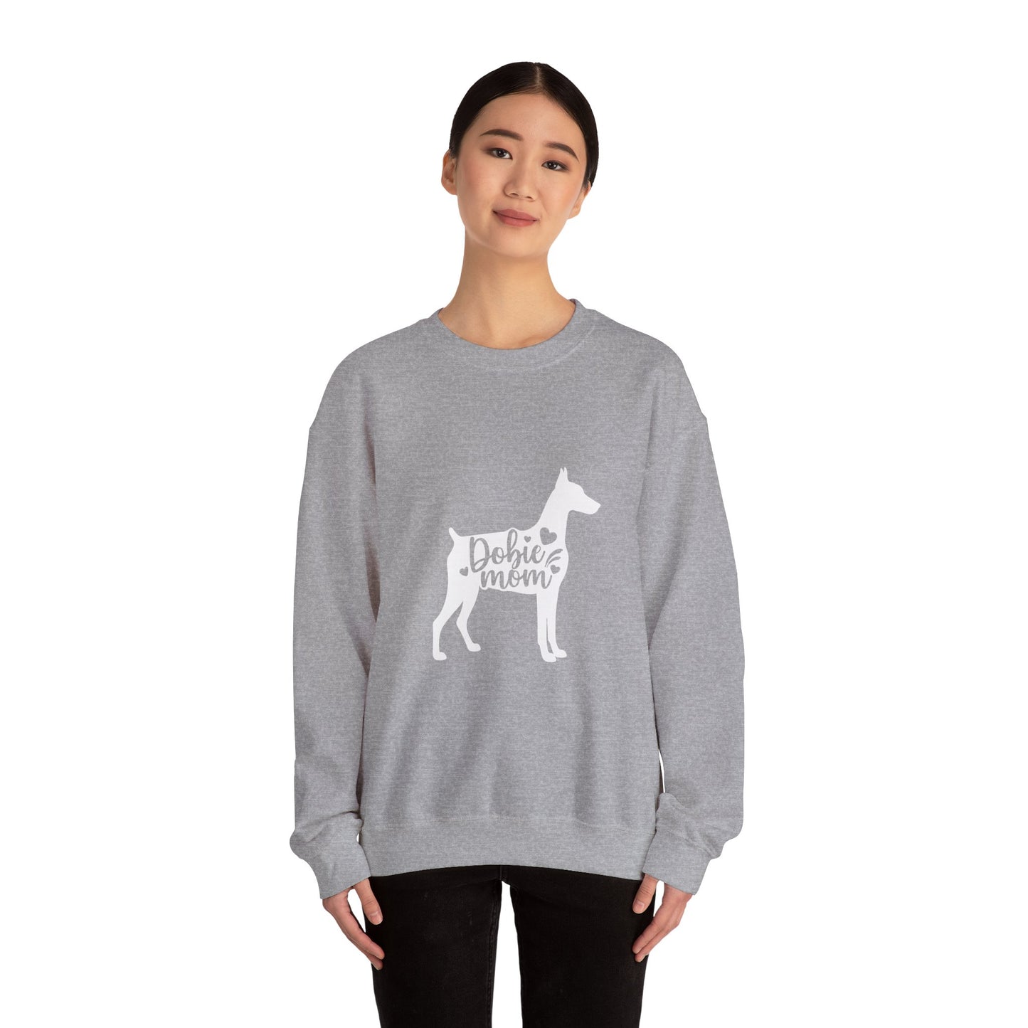 Doberman Mom Sweatshirt — Doberman Lover Crewneck for Dog Moms