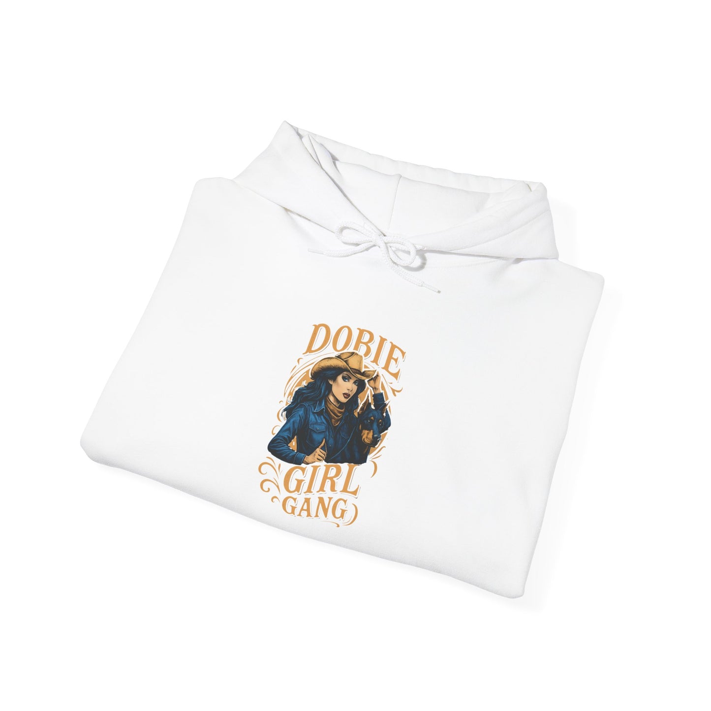 Doberman Girl Gang Hoodie – Cute Dobie Dog Graphic Pullover for Dog Lovers