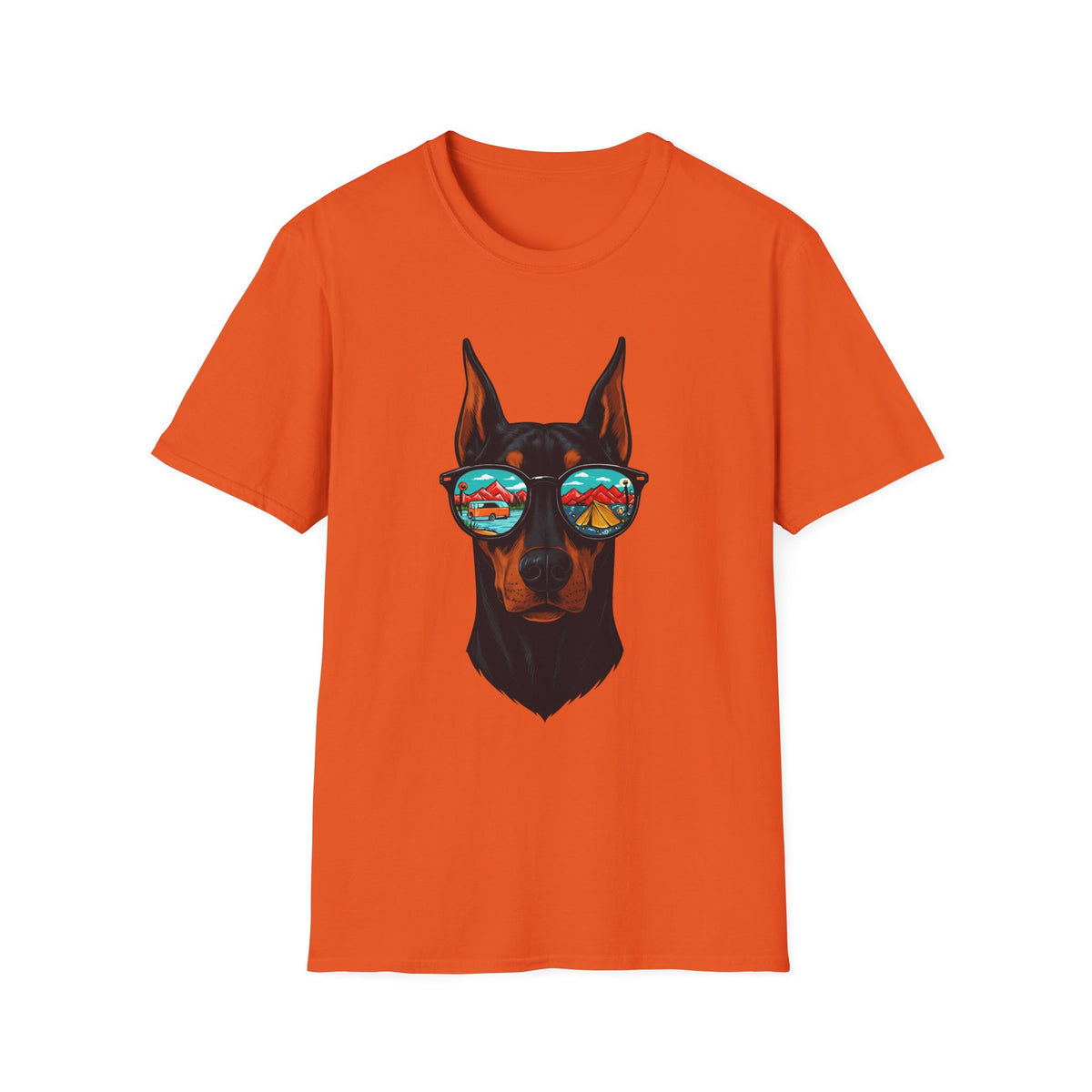 Doberman with Sunglasses T-Shirt | Doberman Art, Summer Vibes