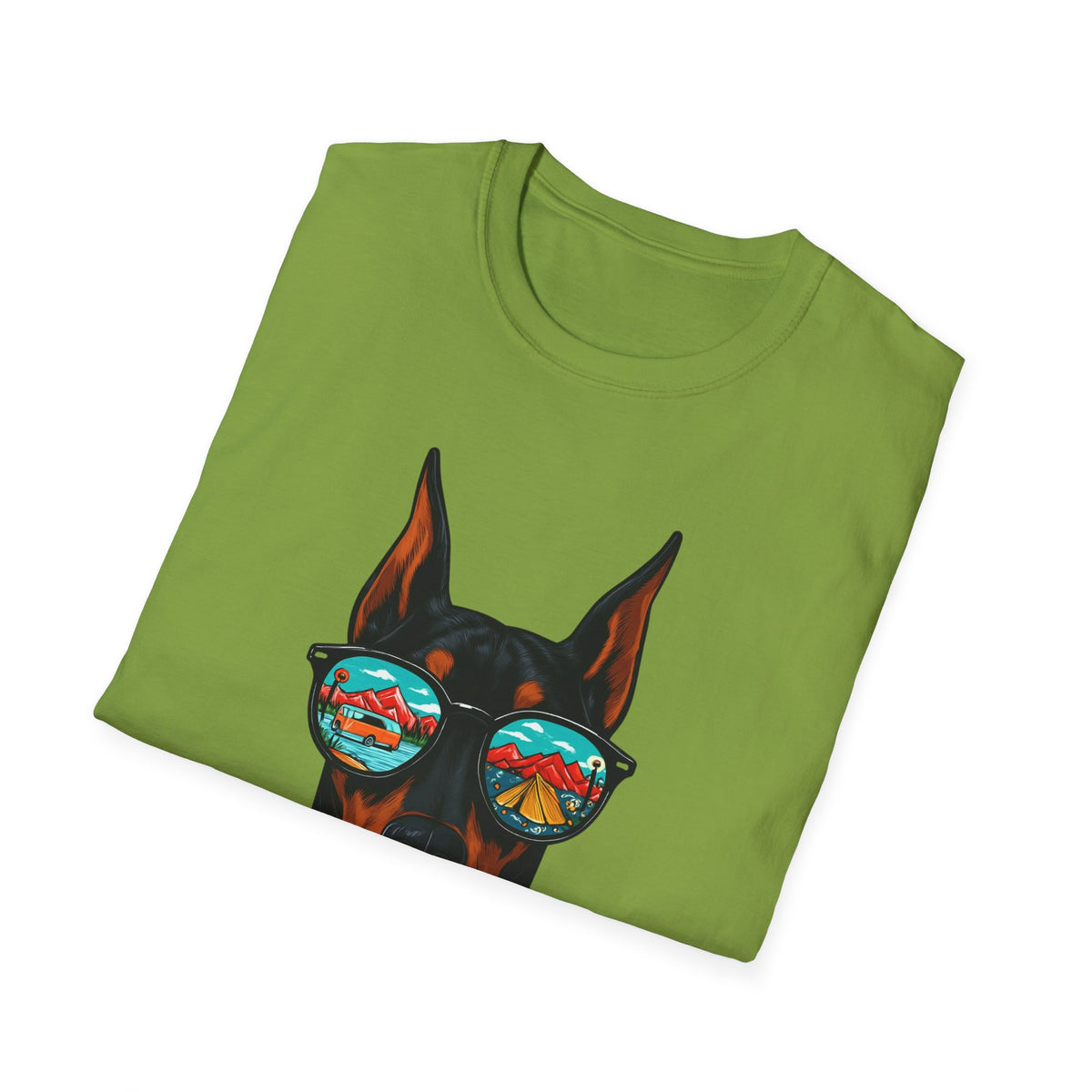 Doberman with Sunglasses T-Shirt | Doberman Art, Summer Vibes