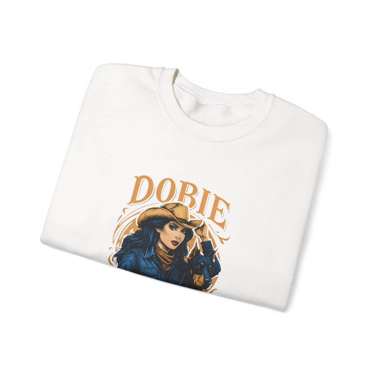 Dobie Girl Gang Sweatshirt | Cowgirl Illustration, Retro Western Typography