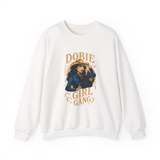 Dobie Girl Gang Sweatshirt | Cowgirl Illustration, Retro Western Typography