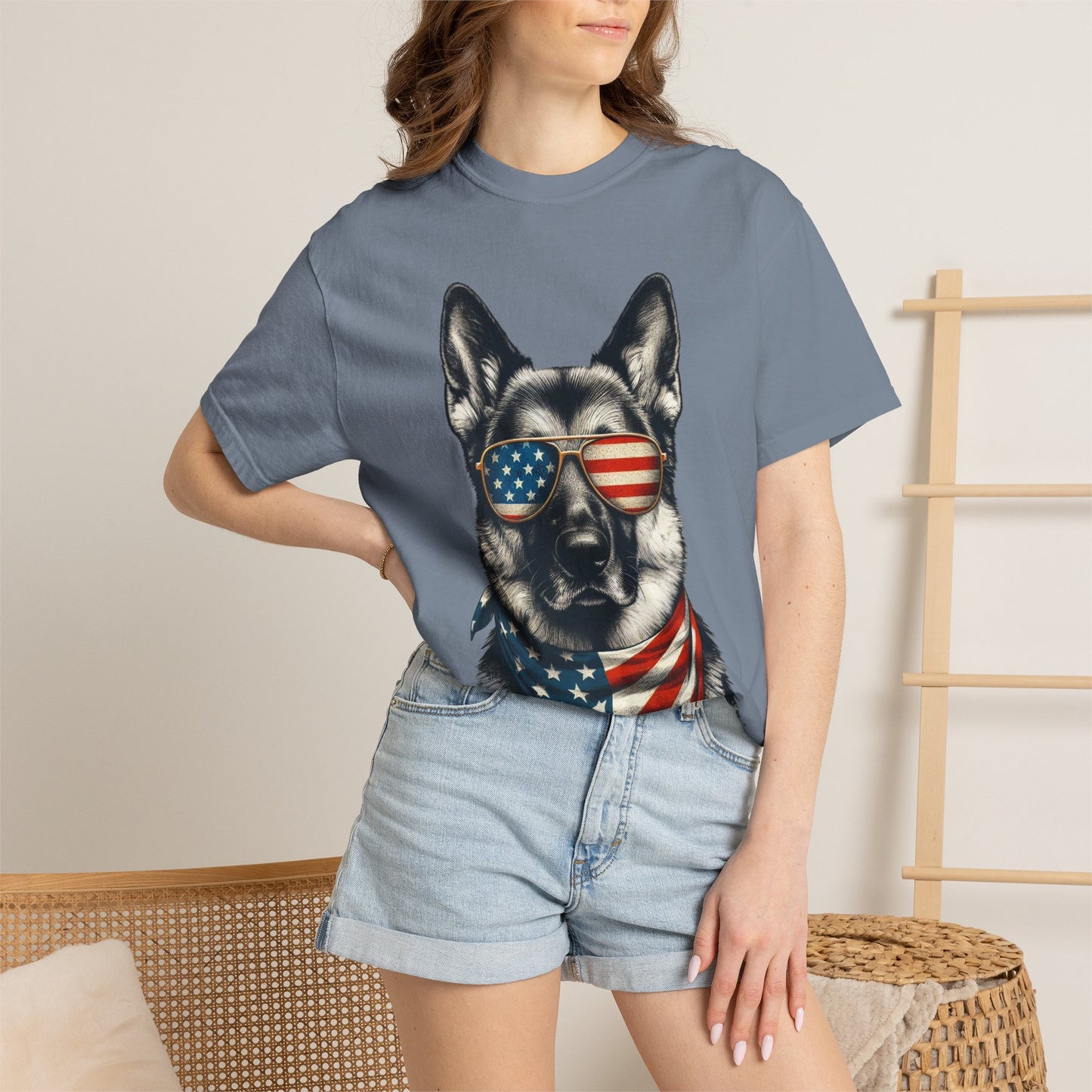 4th of July Dog Breed Shirt T-shirt | Patriotic American Flag Dog Tee