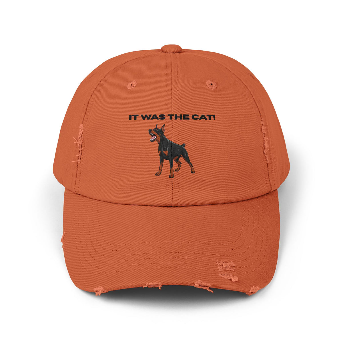 It was the Cat! | Distressed Baseball Hat