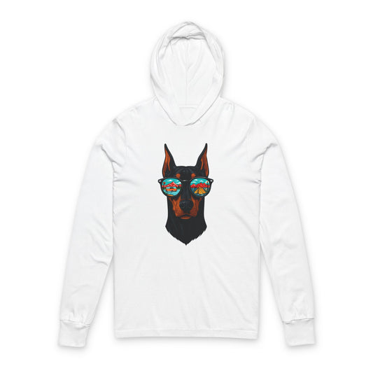 Doberman Sunglasses Camping Graphic Tee