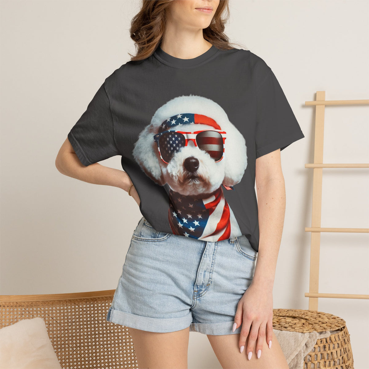 4th of July Dog Breed Shirt T-shirt | Patriotic American Flag Dog Tee