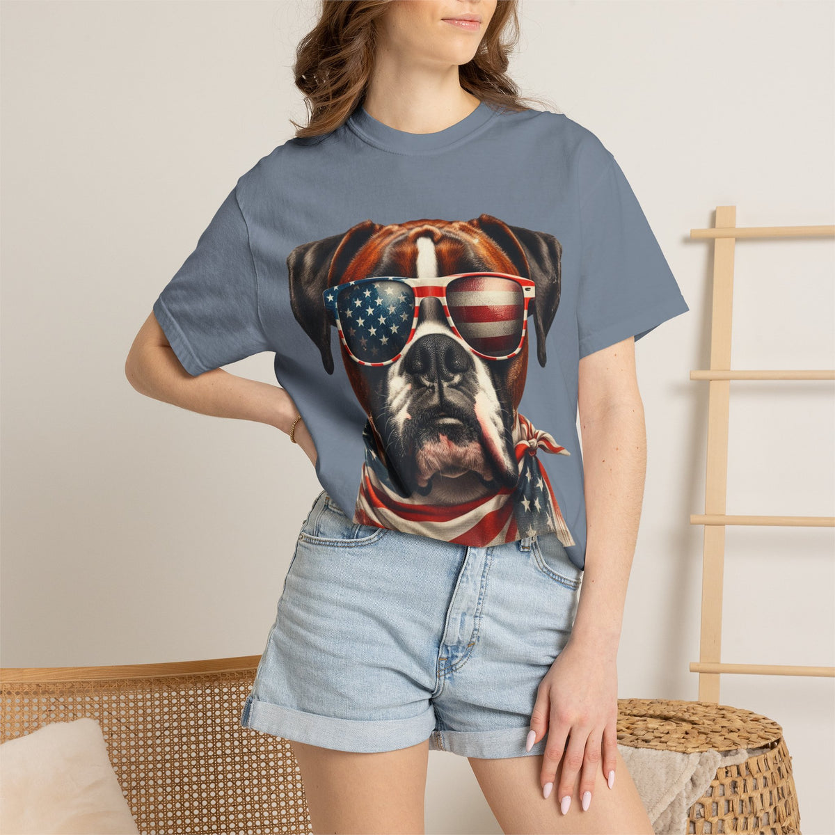 4th of July Dog Breed Shirt T-shirt | Patriotic American Flag Dog Tee