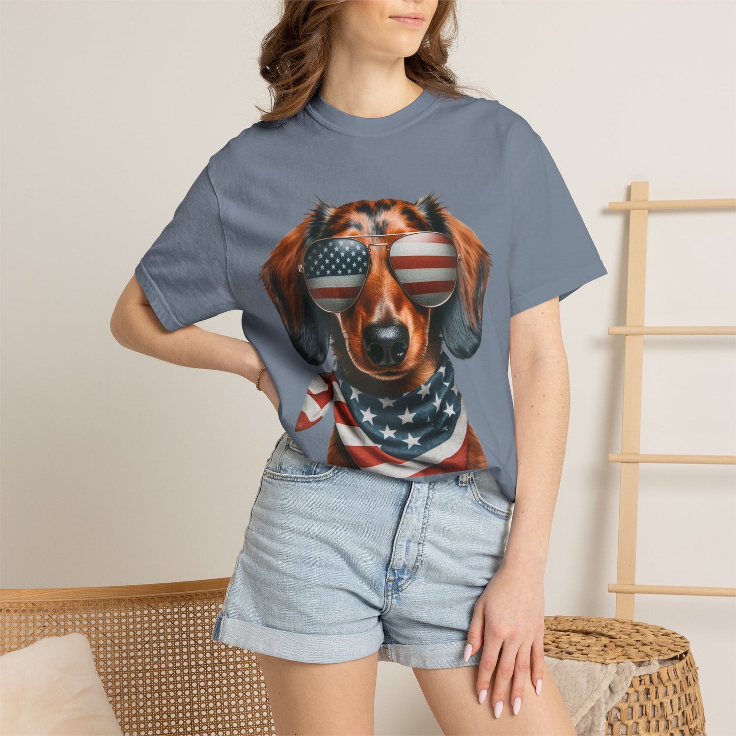 4th of July Dog Breed Shirt T-shirt | Patriotic American Flag Dog Tee