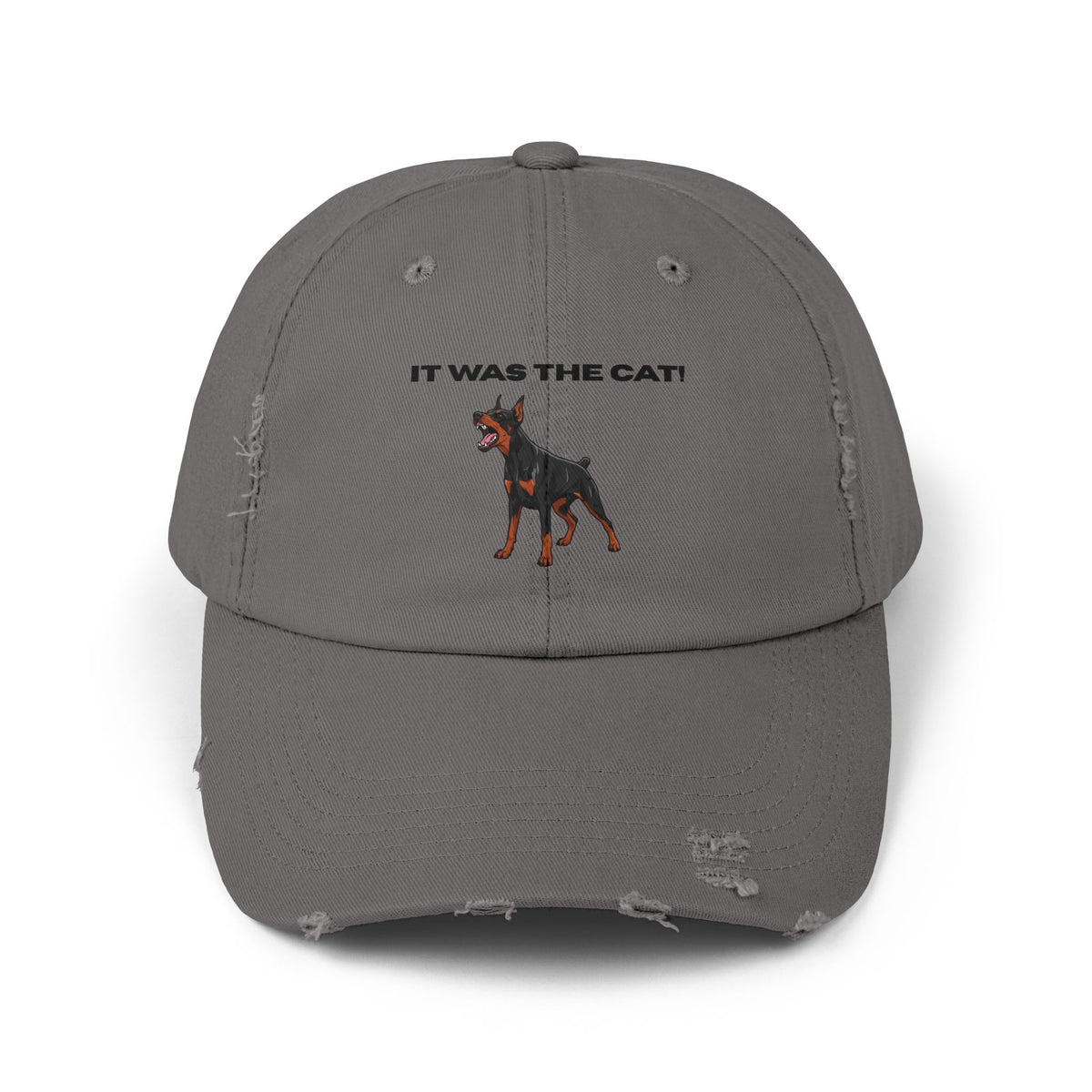 It was the Cat! | Distressed Baseball Hat