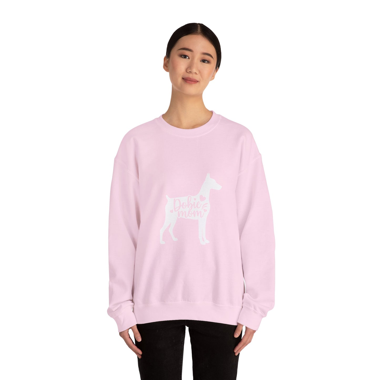 Doberman Mom Sweatshirt — Doberman Lover Crewneck for Dog Moms