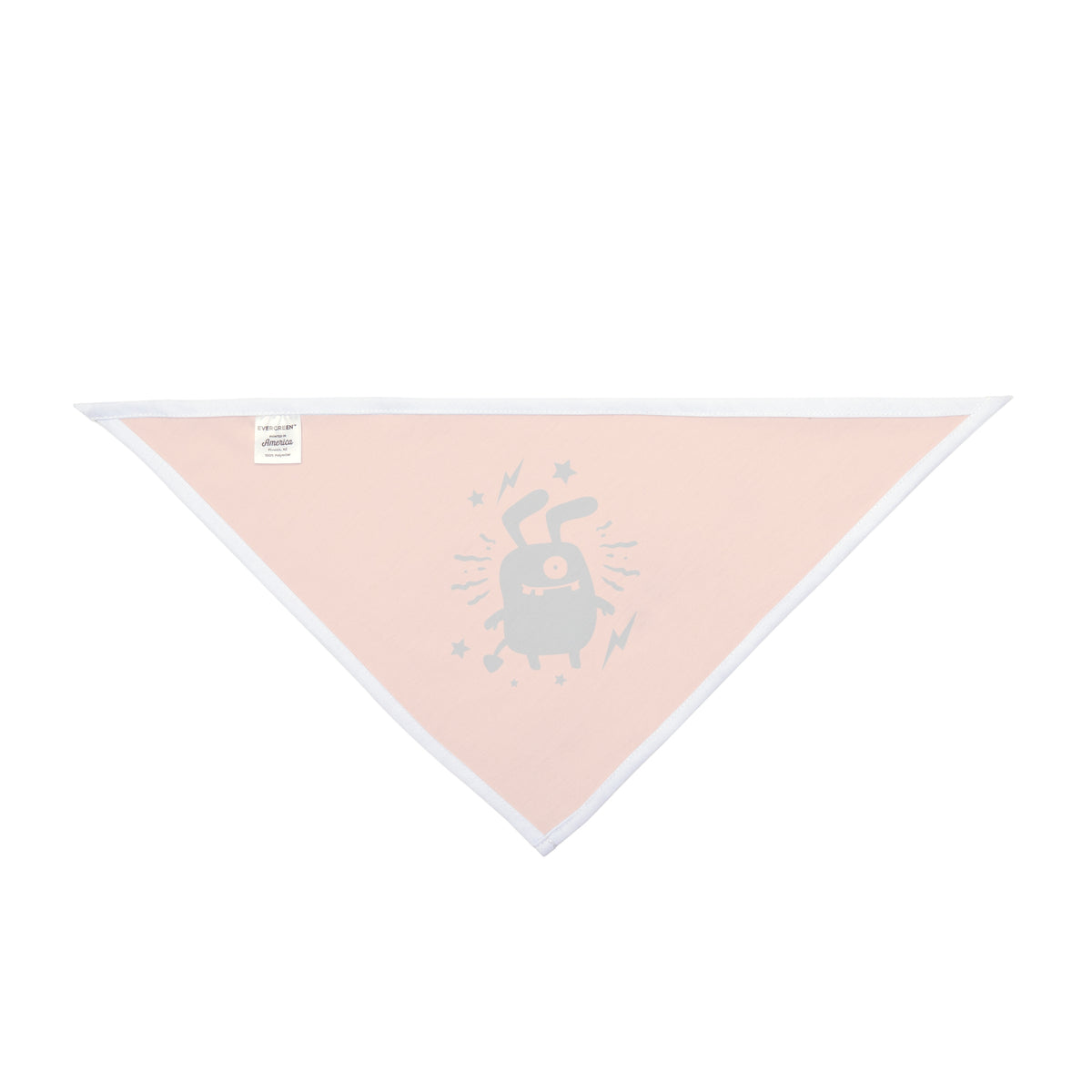 Honir's Orange Pet Bandana with Monster Print - Mommy & Me