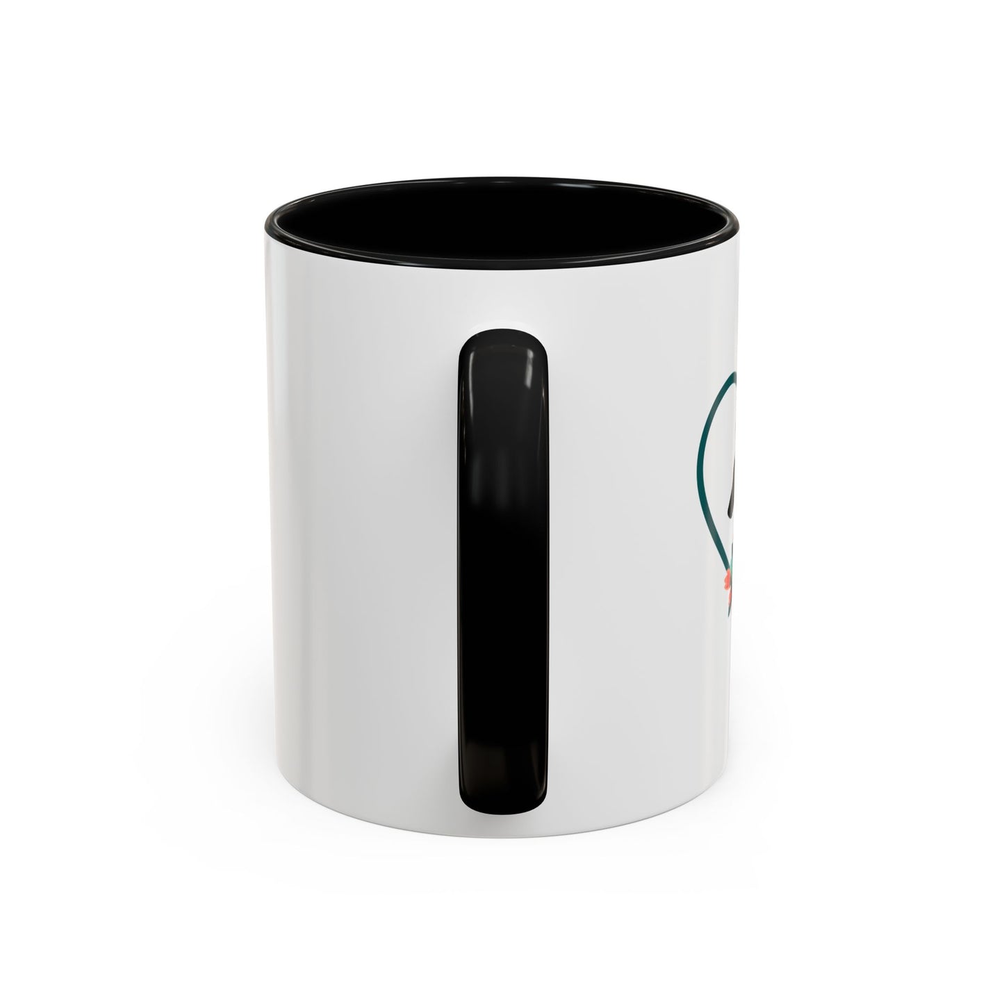 Coffee Mug - Doberman Heart and Flower Design