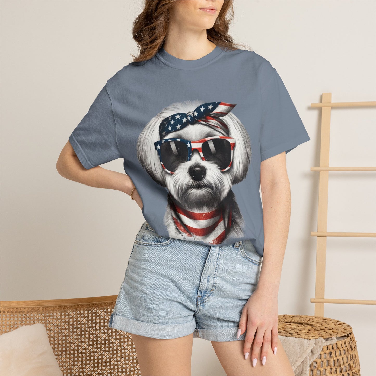 4th of July Dog Breed Shirt T-shirt | Patriotic American Flag Dog Tee