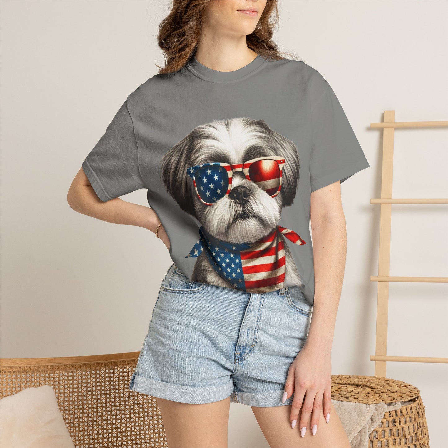 4th of July Dog Breed Shirt T-shirt | Patriotic American Flag Dog Tee