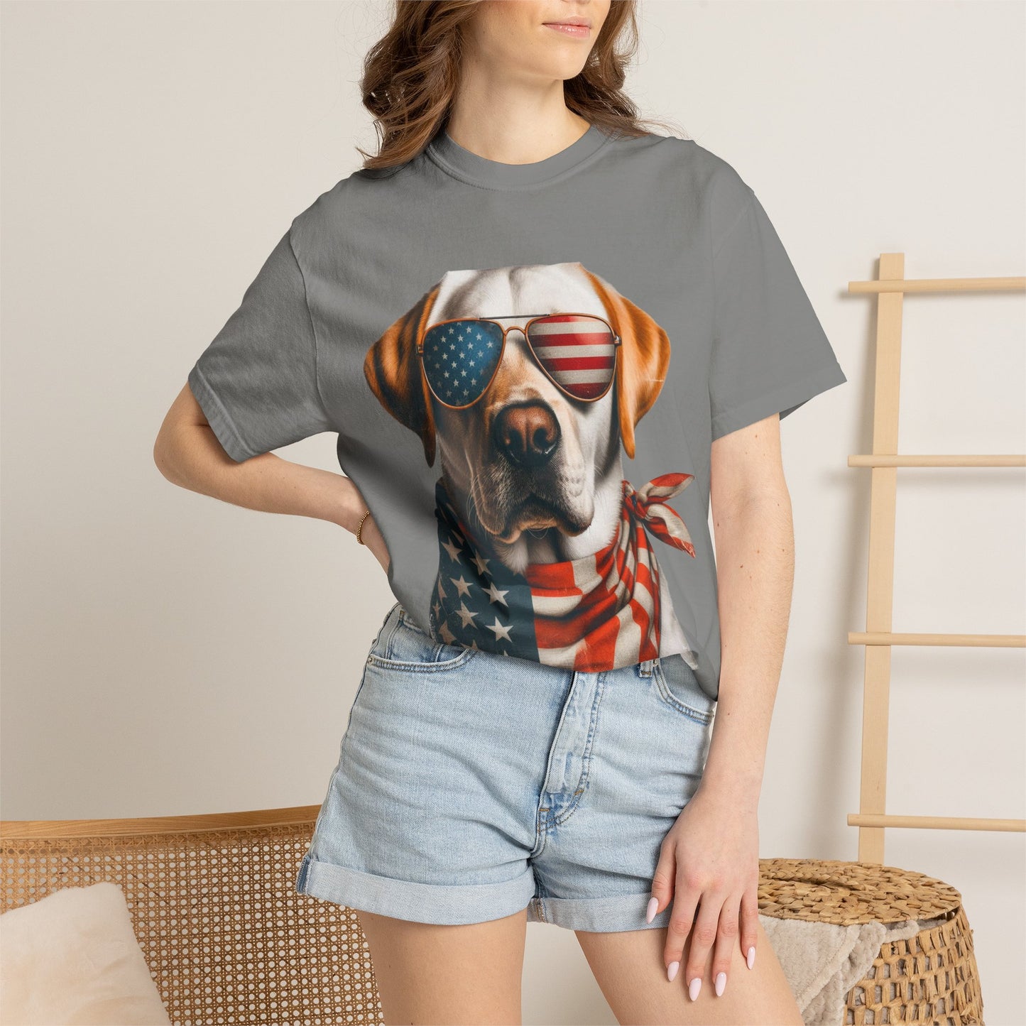 4th of July Dog Breed Shirt T-shirt | Patriotic American Flag Dog Tee