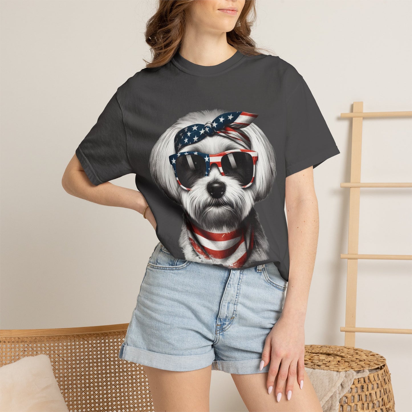 4th of July Dog Breed Shirt T-shirt | Patriotic American Flag Dog Tee