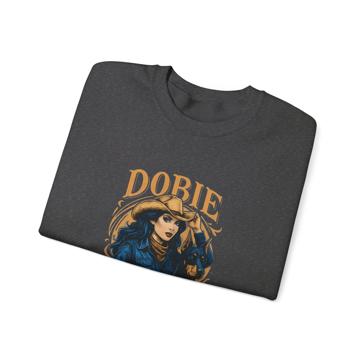 Dobie Girl Gang Sweatshirt | Cowgirl Illustration, Retro Western Typography
