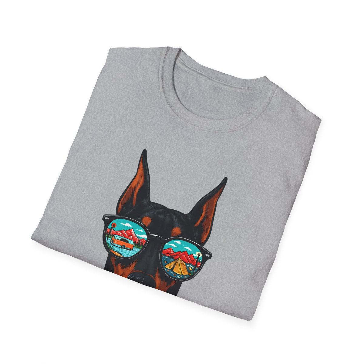 Doberman with Sunglasses T-Shirt | Doberman Art, Summer Vibes