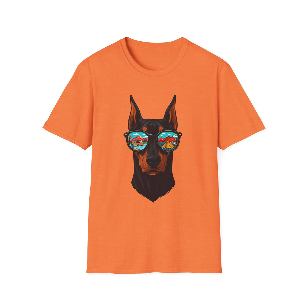Doberman with Sunglasses T-Shirt | Doberman Art, Summer Vibes