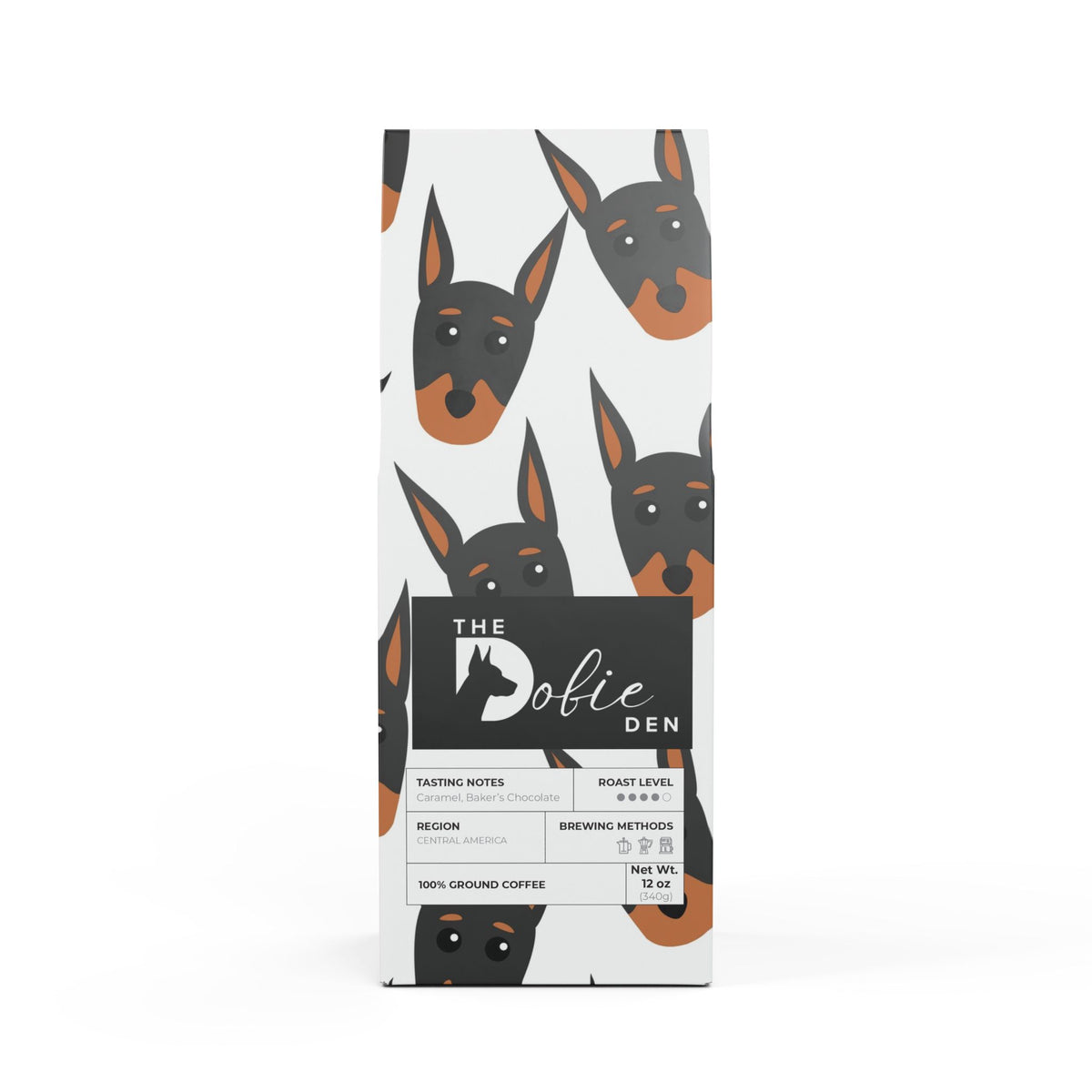 The Dobie Den Coffee Blend (Medium-Dark Roast)