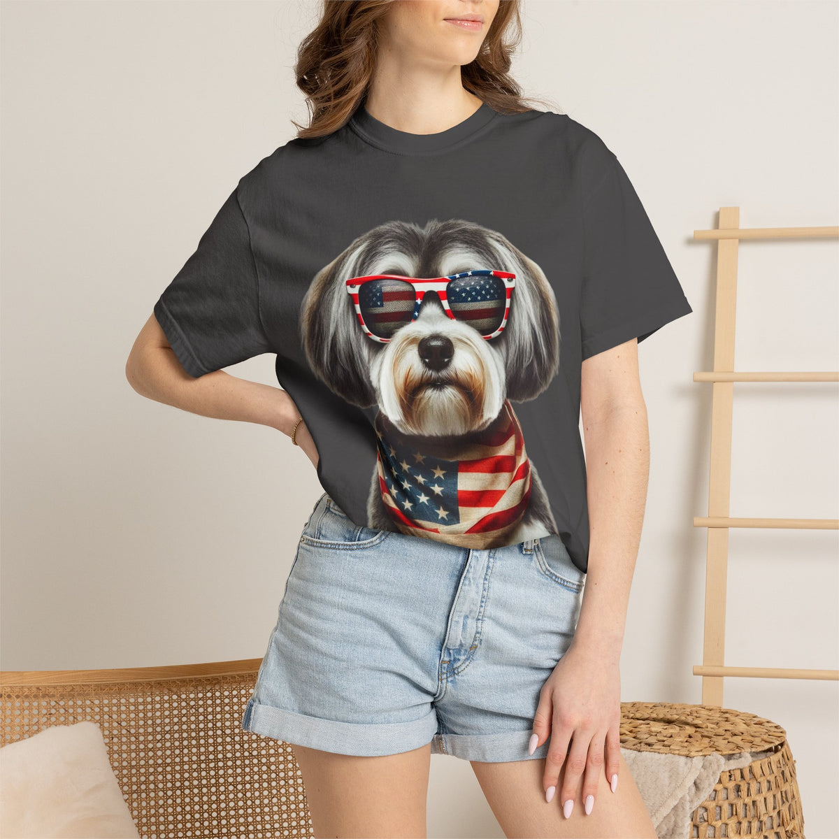4th of July Dog Breed Shirt T-shirt | Patriotic American Flag Dog Tee