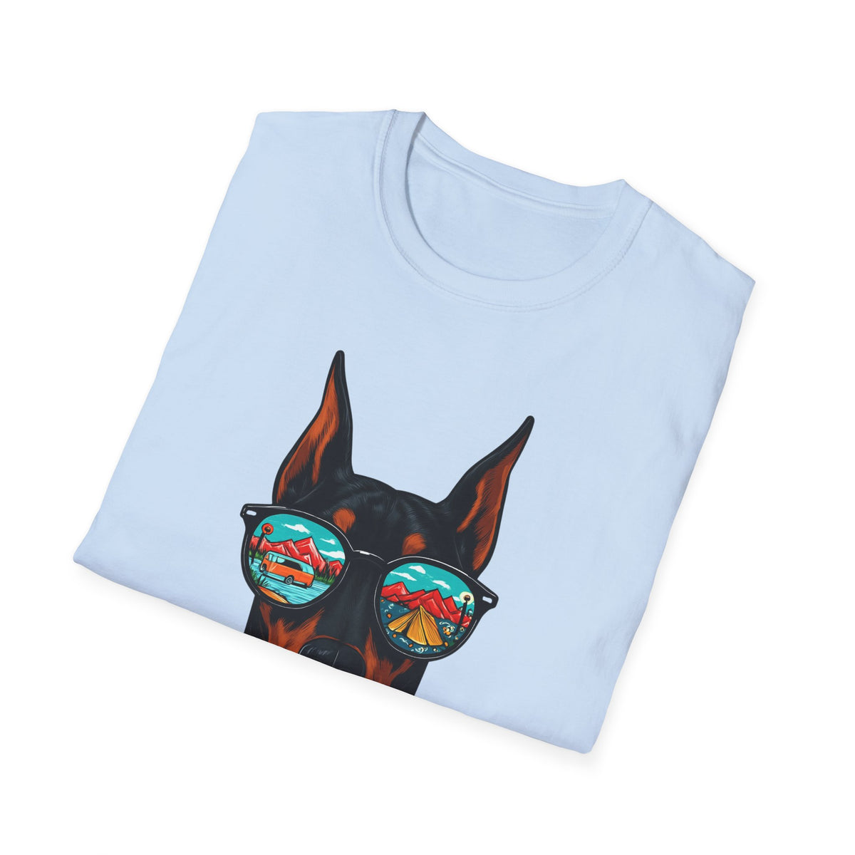 Doberman with Sunglasses T-Shirt | Doberman Art, Summer Vibes