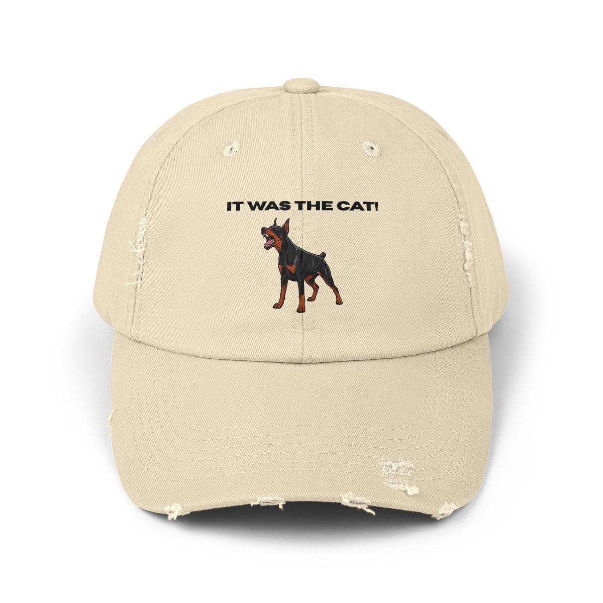 It was the Cat! | Distressed Baseball Hat