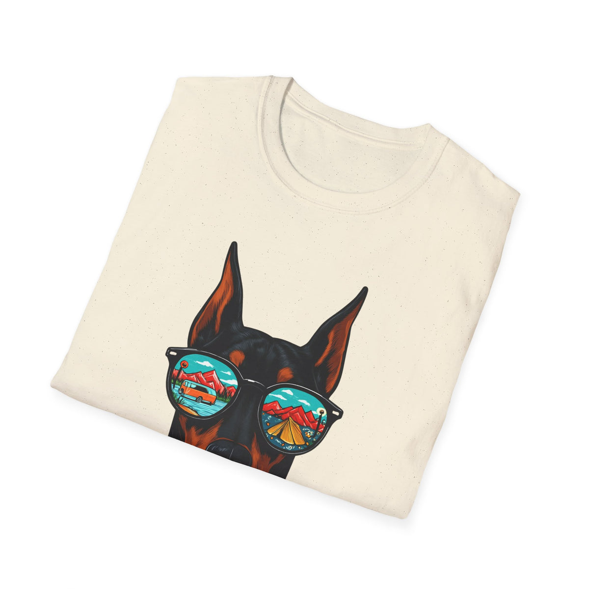 Doberman with Sunglasses T-Shirt | Doberman Art, Summer Vibes