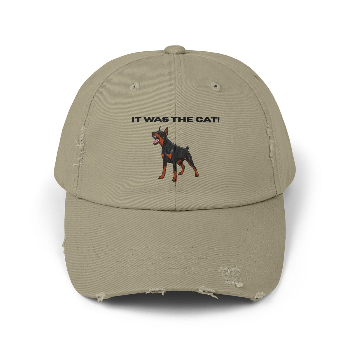 It was the Cat! | Distressed Baseball Hat