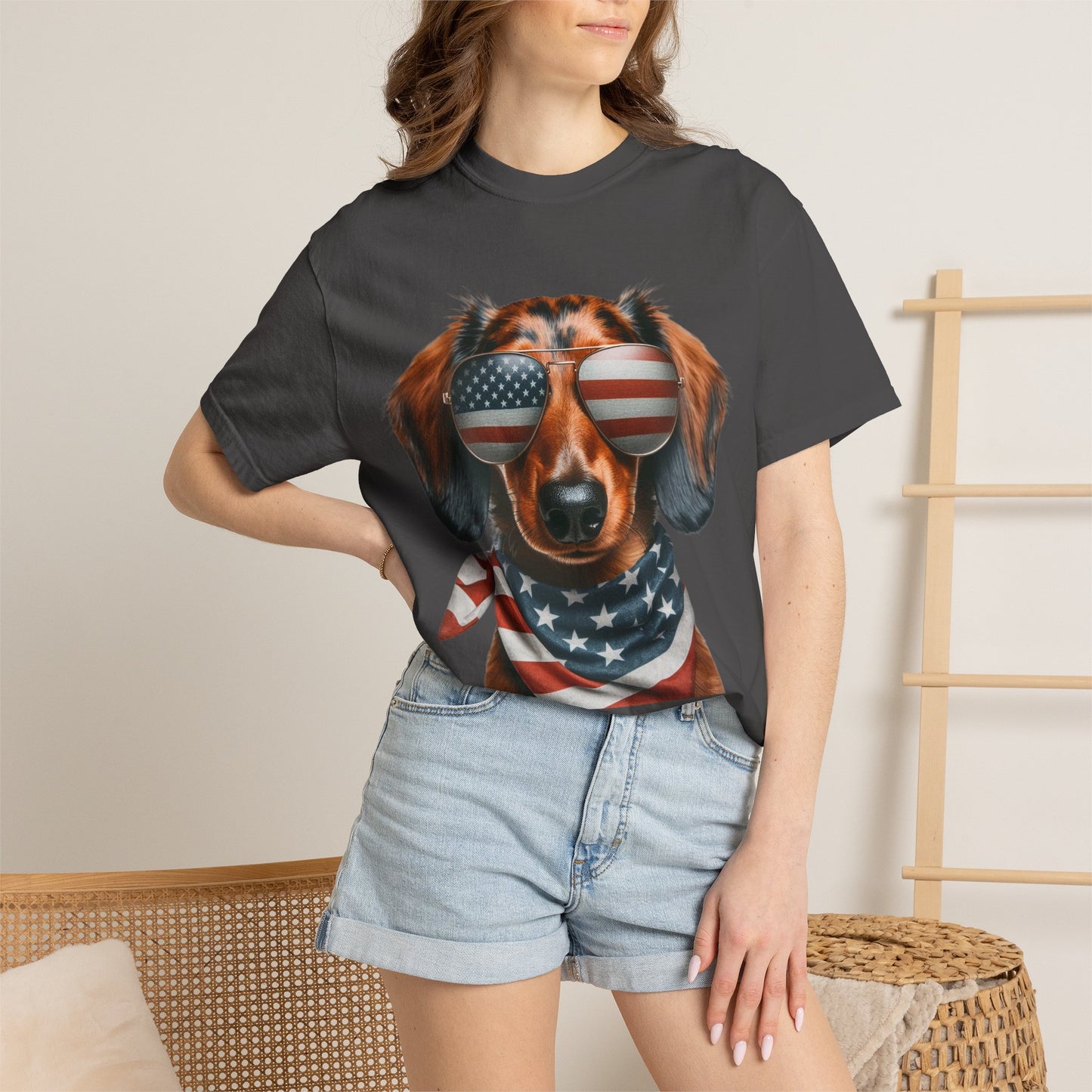 4th of July Dog Breed Shirt T-shirt | Patriotic American Flag Dog Tee