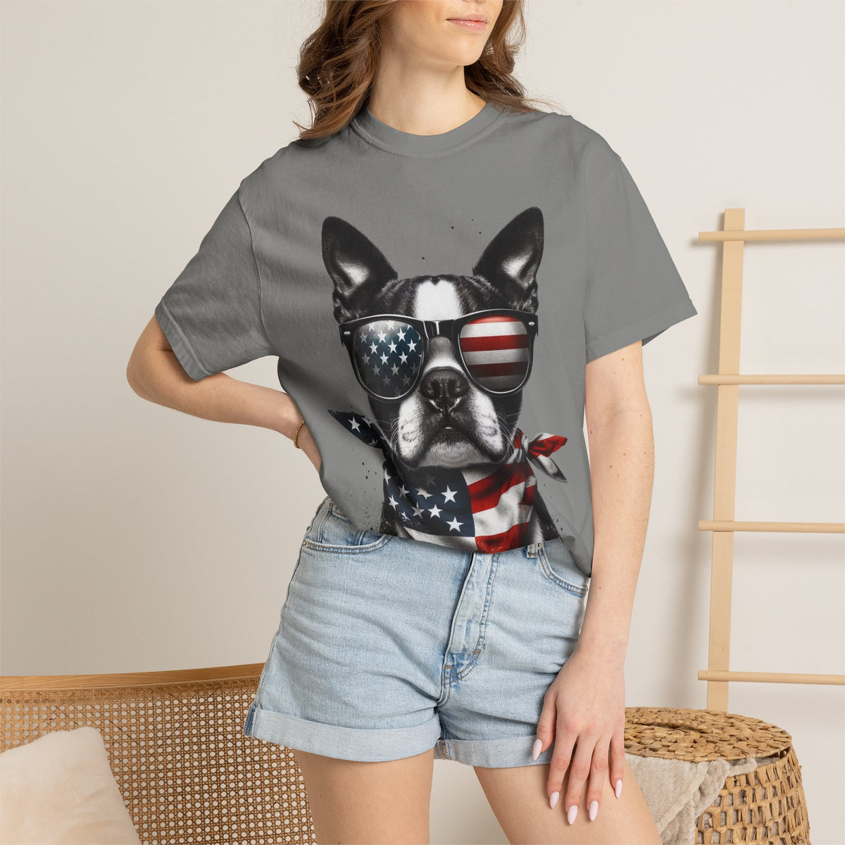 4th of July Dog Breed Shirt T-shirt | Patriotic American Flag Dog Tee