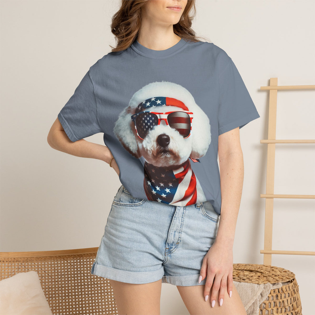4th of July Dog Breed Shirt T-shirt | Patriotic American Flag Dog Tee