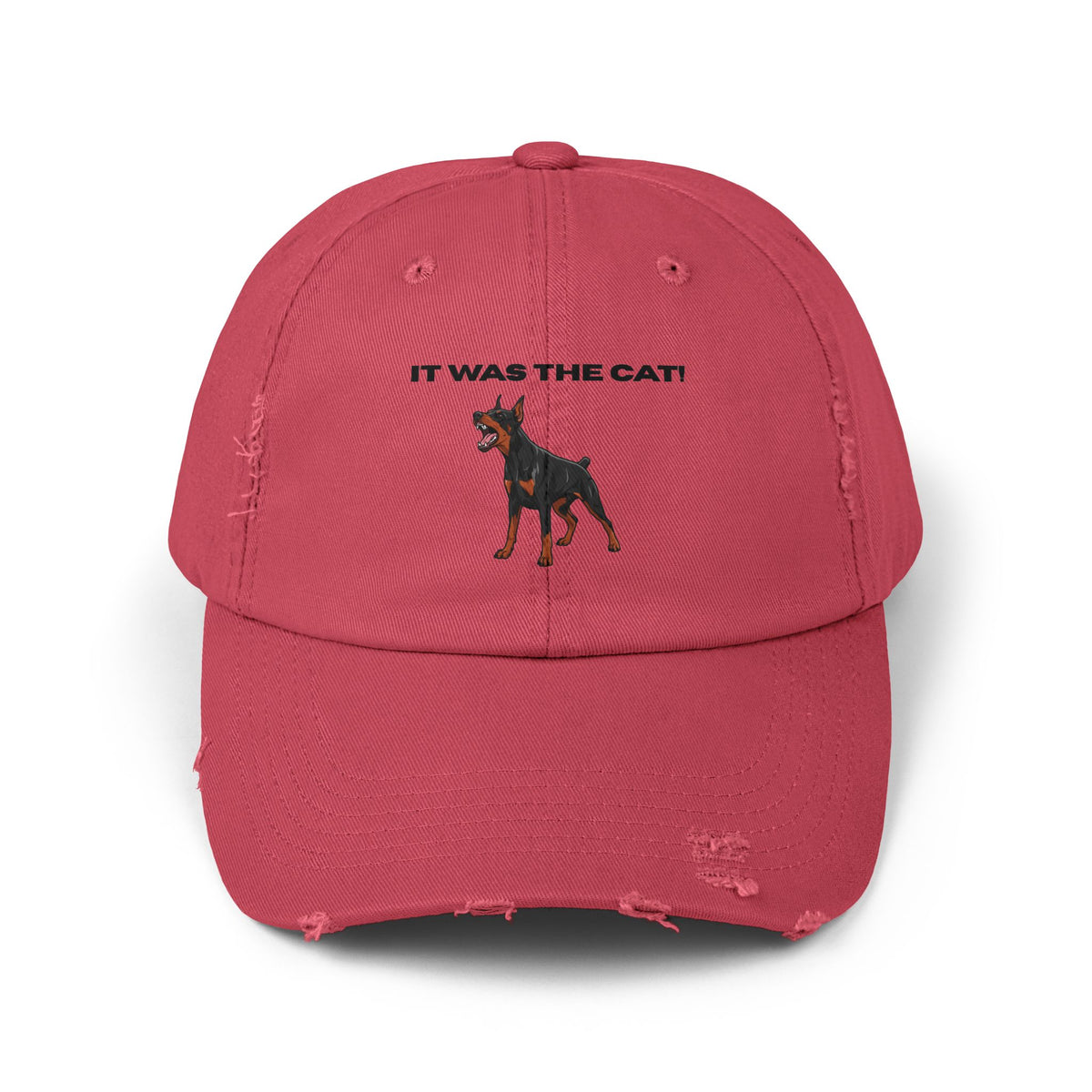 It was the Cat! | Distressed Baseball Hat