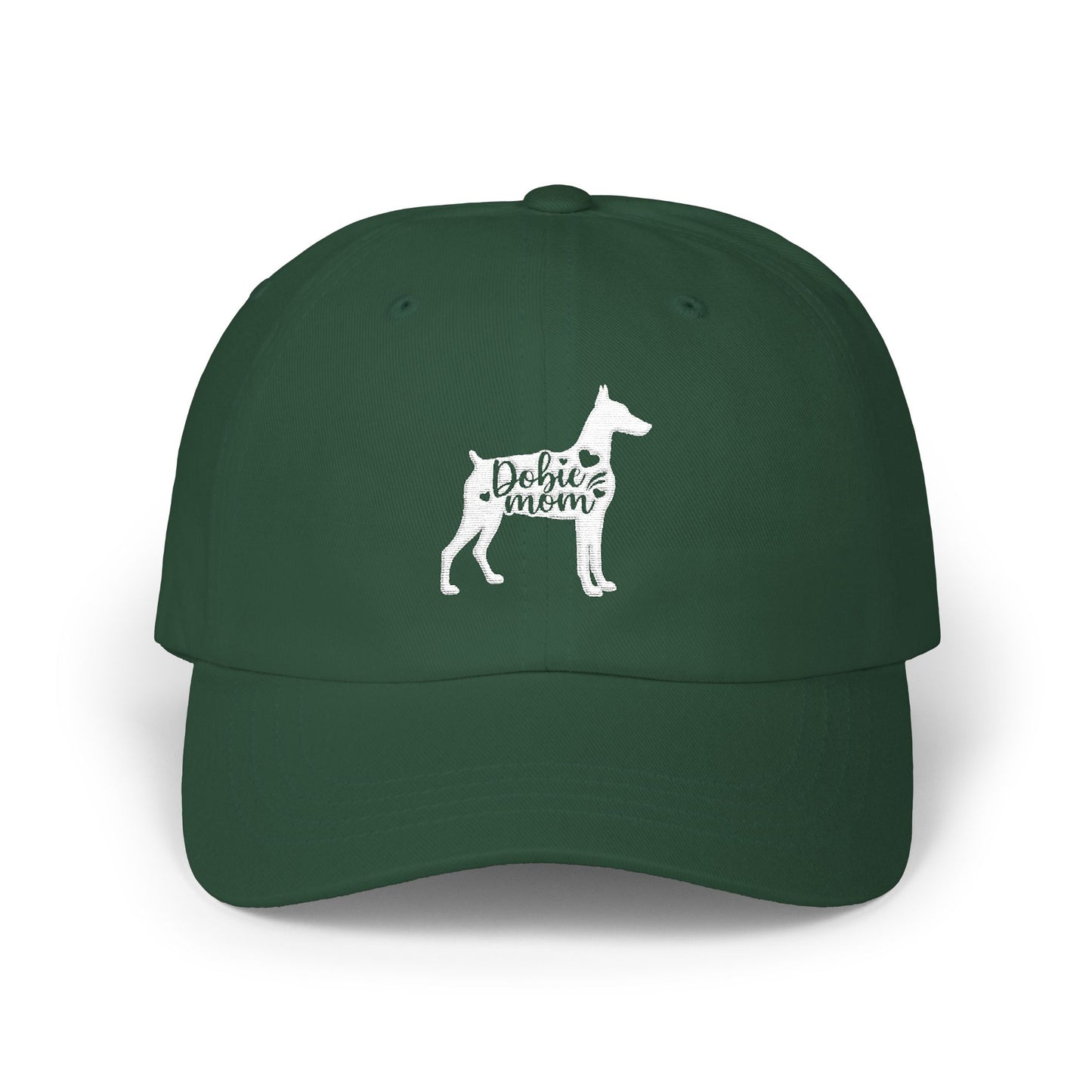 Doberman Mom Embroidered Hat — Classic Cap for Dog Moms