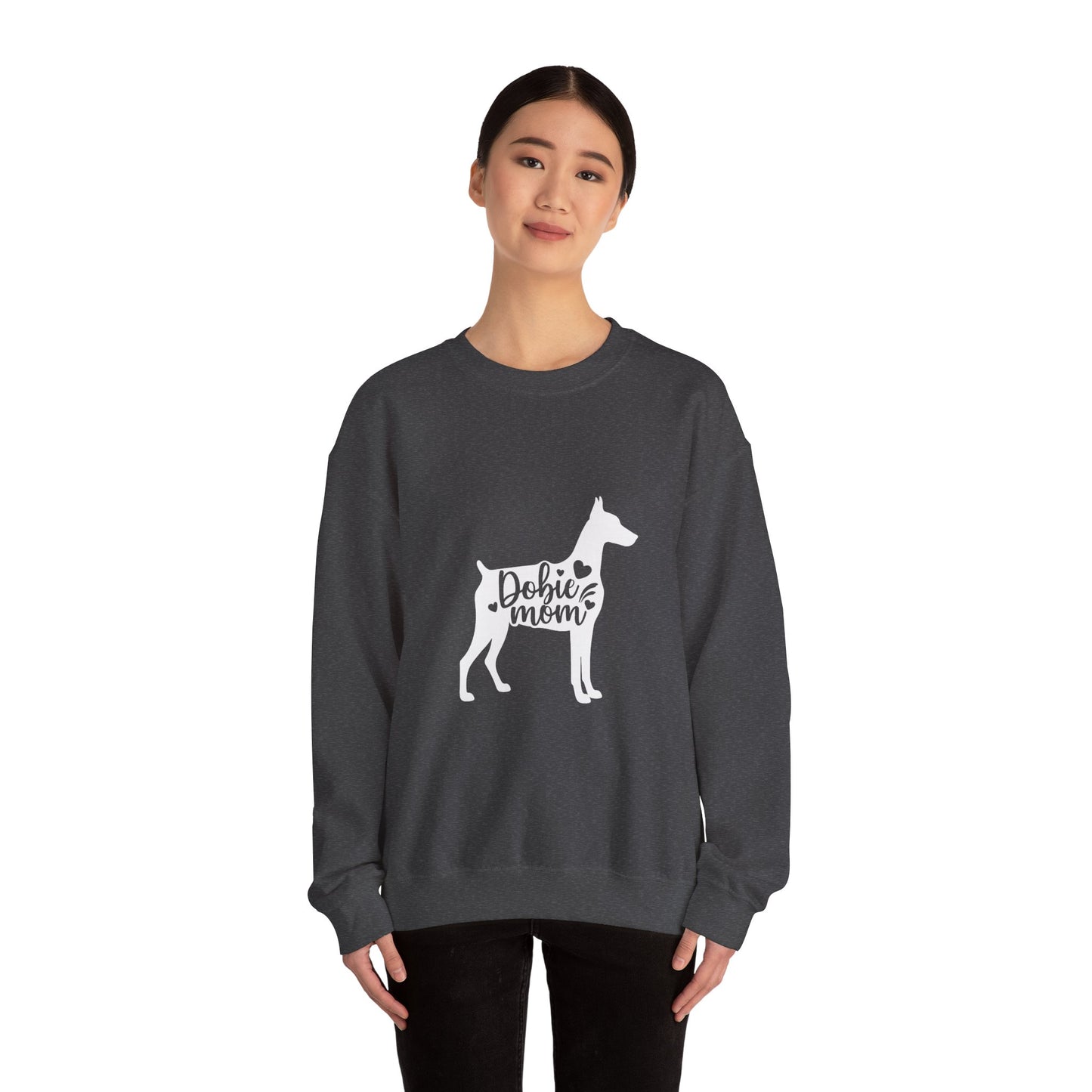 Doberman Mom Sweatshirt — Doberman Lover Crewneck for Dog Moms