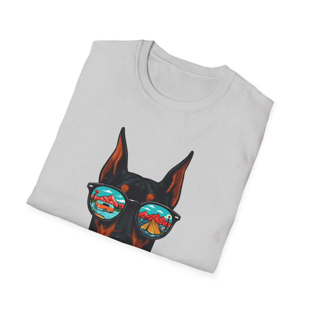 Doberman with Sunglasses T-Shirt | Doberman Art, Summer Vibes